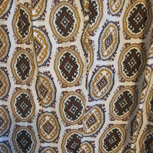 Options Melrose Tribal Print Boho Style Woman's Pants Small w/Pockets - Picture 2 of 3